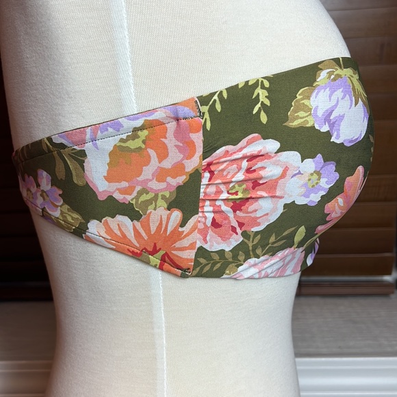 NWT - Seafolly Women's Bustier Bandeau Bikini Top - Paradise Garden Avocado - 12 - Picture 10 of 14